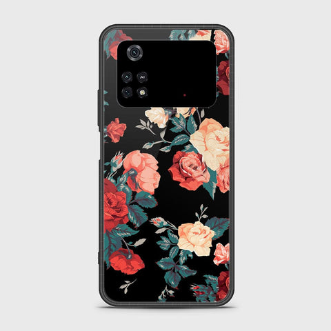 Xiaomi Poco M4 Pro 4G Cover- Floral Series 2 - HQ Ultra Shine Premium Infinity Glass Soft Silicon Borders Case