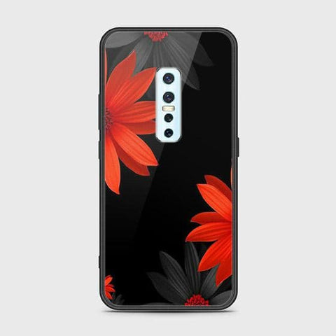 Vivo V17 Pro Cover - Floral Series 2 - HQ Ultra Shine Premium Infinity Glass Soft Silicon Borders Case