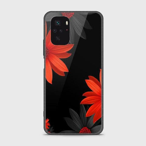 Xiaomi Redmi Note 10 4G Cover - Floral Series 2 - HQ Ultra Shine Premium Infinity Glass Soft Silicon Borders Case