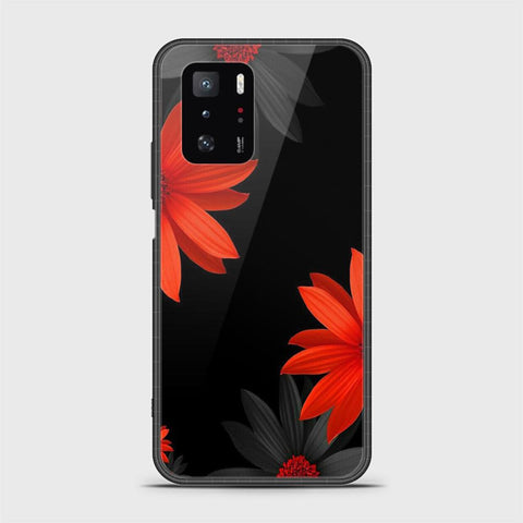 Xiaomi Poco X3 GT Cover- Floral Series 2 - HQ Ultra Shine Premium Infinity Glass Soft Silicon Borders Case