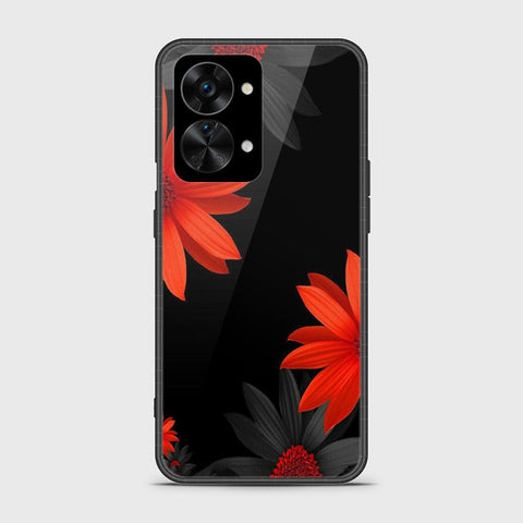 OnePlus Nord 2T Cover - Floral Series 2 - HQ Ultra Shine Premium Infinity Glass Soft Silicon Borders Case