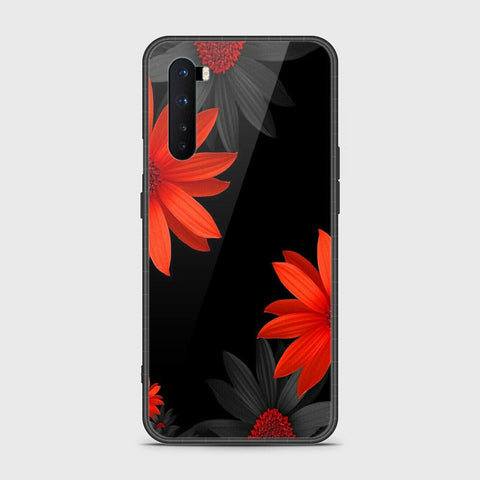 OnePlus Nord Cover- Floral Series 2 - HQ Ultra Shine Premium Infinity Glass Soft Silicon Borders Case