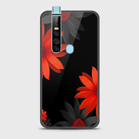 Tecno Camon 15 Pro Cover- Floral Series 2 - HQ Ultra Shine Premium Infinity Glass Soft Silicon Borders Case G-57