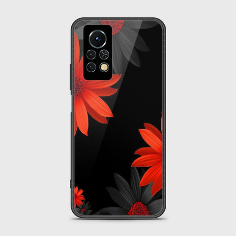 Infinix Note 11s Cover- Floral Series 2 - HQ Ultra Shine Premium Infinity Glass Soft Silicon Borders Case