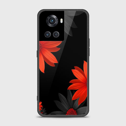 OnePlus Ace Cover- Floral Series 2 - HQ Ultra Shine Premium Infinity Glass Soft Silicon Borders Case