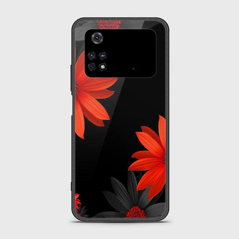 Xiaomi Poco M4 Pro 4G Cover- Floral Series 2 - HQ Ultra Shine Premium Infinity Glass Soft Silicon Borders Case