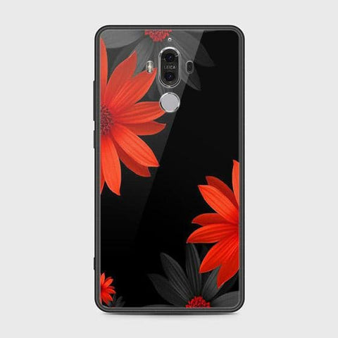 Huawei Mate 9 Cover - Floral Series 2 - HQ Ultra Shine Premium Infinity Glass Soft Silicon Borders Case