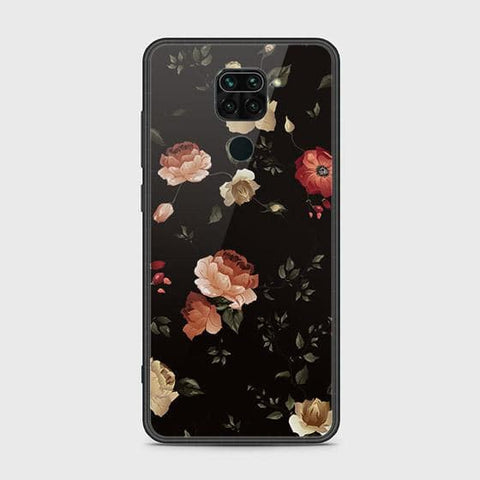 Xiaomi Redmi Note 9 Cover - Floral Series 2 - HQ Ultra Shine Premium Infinity Glass Soft Silicon Borders Case