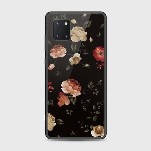 Samsung Galaxy Note 10 Lite Cover - Floral Series 2 - HQ Ultra Shine Premium Infinity Glass Soft Silicon Borders Case