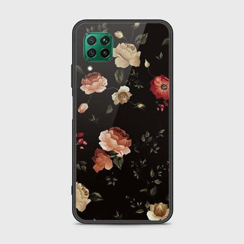 Huawei P40 Lite Cover - Floral Series 2 - HQ Ultra Shine Premium Infinity Glass Soft Silicon Borders Case