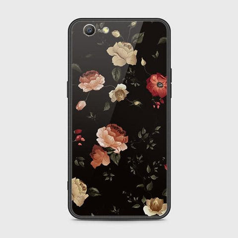 Oppo A39 Cover - Floral Series 2 - HQ Ultra Shine Premium Infinity Glass Soft Silicon Borders Case