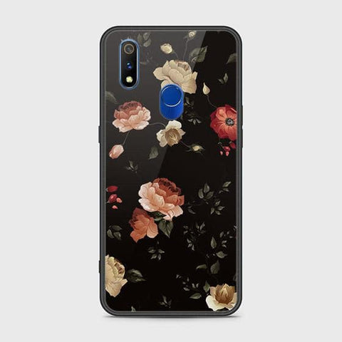 Realme 3 Pro Cover - Floral Series 2 - HQ Ultra Shine Premium Infinity Glass Soft Silicon Borders Case