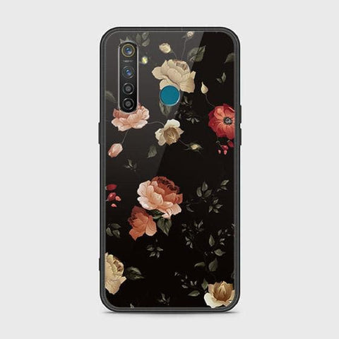 Realme 5 Pro Cover - Floral Series 2 - HQ Ultra Shine Premium Infinity Glass Soft Silicon Borders Case