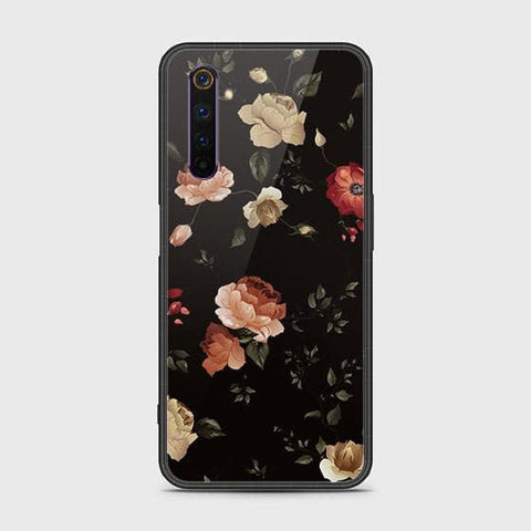 Realme 6 Pro Cover - Floral Series 2 - HQ Ultra Shine Premium Infinity Glass Soft Silicon Borders Case