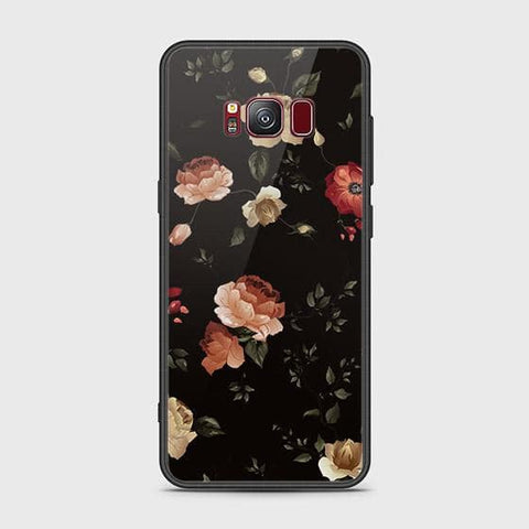 Samsung Galaxy S8 Plus Cover - Floral Series 2 - HQ Ultra Shine Premium Infinity Glass Soft Silicon Borders Case