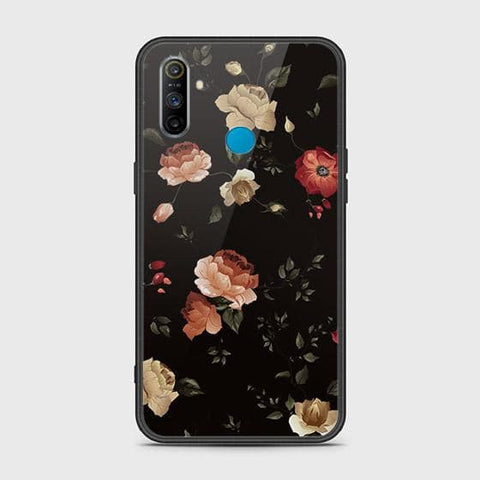 Realme C3 Cover - Floral Series 2 - HQ Ultra Shine Premium Infinity Glass Soft Silicon Borders Case