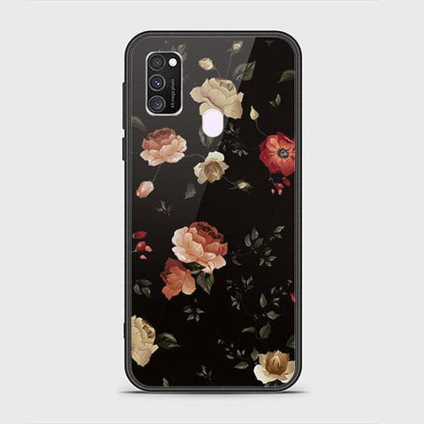 Samsung Galaxy M30s Cover - Floral Series 2 - HQ Ultra Shine Premium Infinity Glass Soft Silicon Borders Case