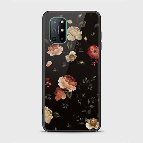 OnePlus 8T Cover - Floral Series 2 - HQ Ultra Shine Premium Infinity Glass Soft Silicon Borders Case