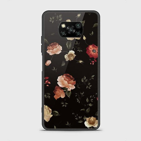 Xiaomi Poco X3 Pro Cover - Floral Series 2 - HQ Ultra Shine Premium Infinity Glass Soft Silicon Borders Case