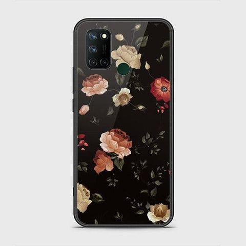 Realme C17 Cover - Floral Series 2 - HQ Ultra Shine Premium Infinity Glass Soft Silicon Borders Case