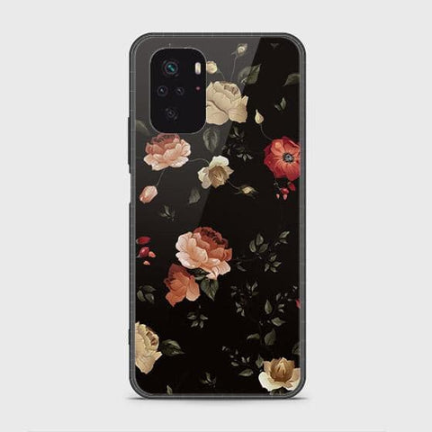 Xiaomi Redmi Note 10 4G Cover - Floral Series 2 - HQ Ultra Shine Premium Infinity Glass Soft Silicon Borders Case