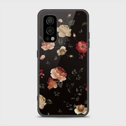 OnePlus Nord 2 Cover- Floral Series 2 - HQ Ultra Shine Premium Infinity Glass Soft Silicon Borders Case