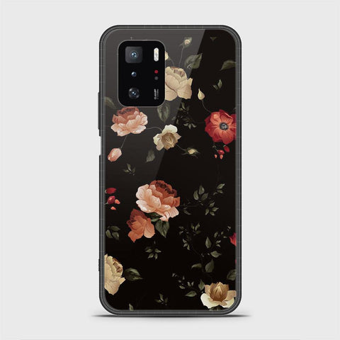 Xiaomi Poco X3 GT Cover- Floral Series 2 - HQ Ultra Shine Premium Infinity Glass Soft Silicon Borders Case