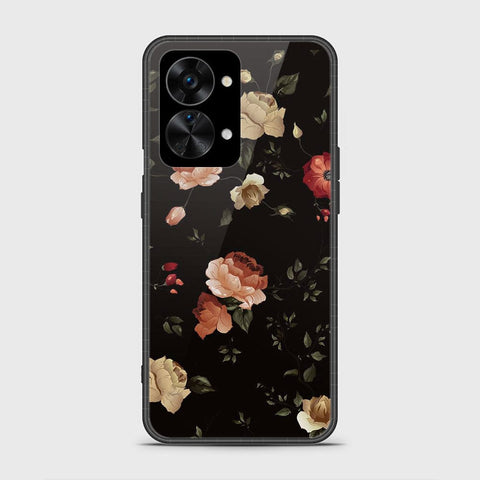 OnePlus Nord 2T Cover - Floral Series 2 - HQ Ultra Shine Premium Infinity Glass Soft Silicon Borders Case