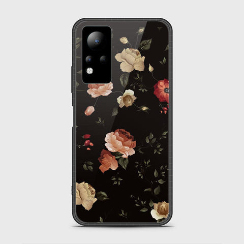 Infinix Note 11 Cover- Floral Series 2 - HQ Ultra Shine Premium Infinity Glass Soft Silicon Borders Case