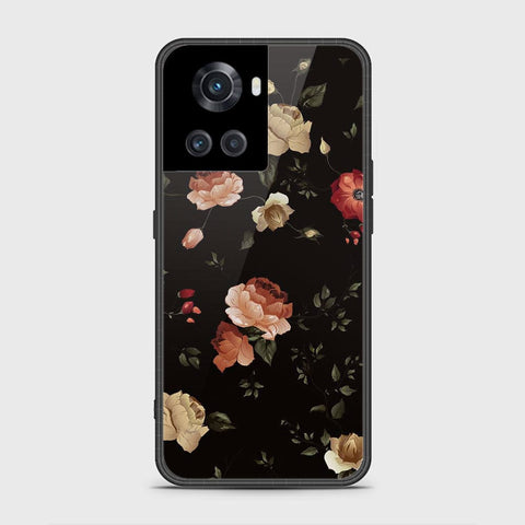 OnePlus Ace Cover- Floral Series 2 - HQ Ultra Shine Premium Infinity Glass Soft Silicon Borders Case