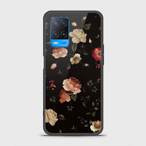 Oppo A54 4G Cover- Floral Series 2 - HQ Ultra Shine Premium Infinity Glass Soft Silicon Borders Case