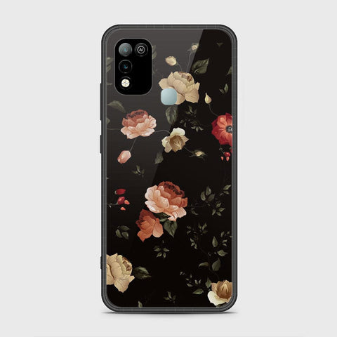 Infinix Hot 10 Play Cover- Floral Series 2 - HQ Ultra Shine Premium Infinity Glass Soft Silicon Borders Case