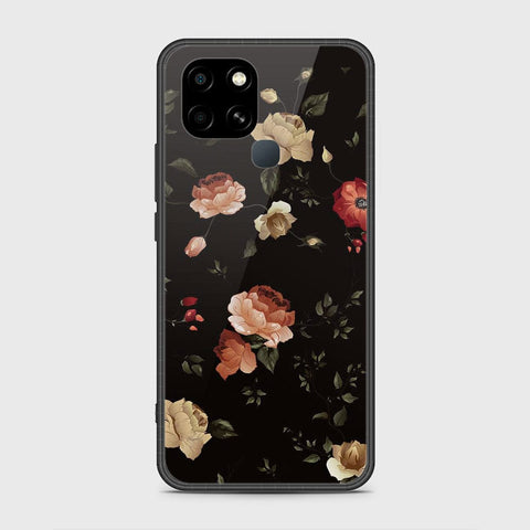 Infinix Smart 6 Cover- Floral Series 2 - HQ Ultra Shine Premium Infinity Glass Soft Silicon Borders Case