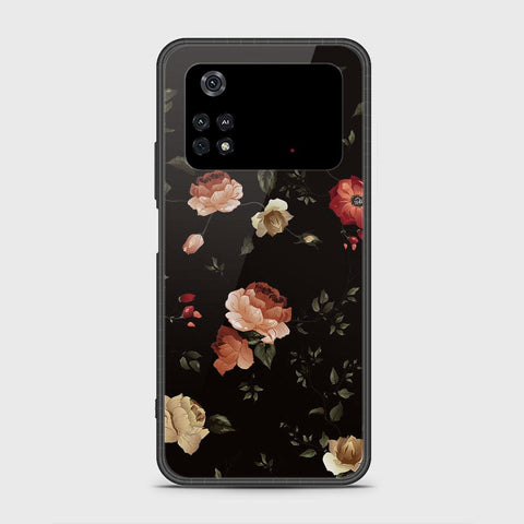 Xiaomi Poco M4 Pro 4G Cover- Floral Series 2 - HQ Ultra Shine Premium Infinity Glass Soft Silicon Borders Case