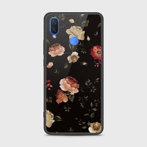 Huawei Y9 2019 Cover - Floral Series 2 - HQ Ultra Shine Premium Infinity Glass Soft Silicon Borders Case