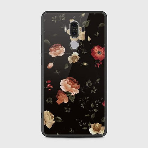 Huawei Mate 9 Cover - Floral Series 2 - HQ Ultra Shine Premium Infinity Glass Soft Silicon Borders Case