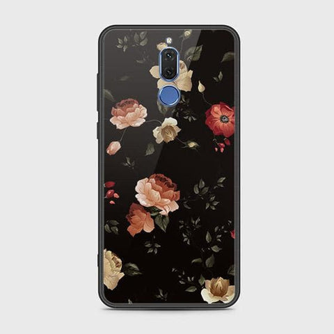 Huawei Mate 10 Lite Cover - Floral Series 2 - HQ Ultra Shine Premium Infinity Glass Soft Silicon Borders Case