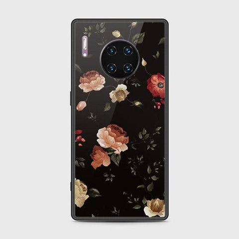 Huawei Mate 30 Pro Cover - Floral Series 2 - HQ Ultra Shine Premium Infinity Glass Soft Silicon Borders Case