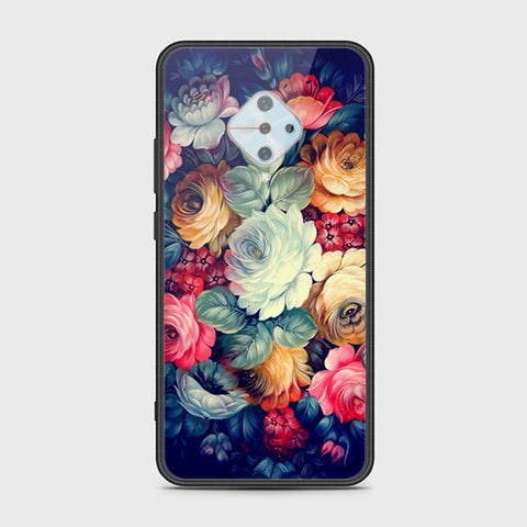 Vivo S1 Pro Cover - Floral Series 2 - HQ Ultra Shine Premium Infinity Glass Soft Silicon Borders Case