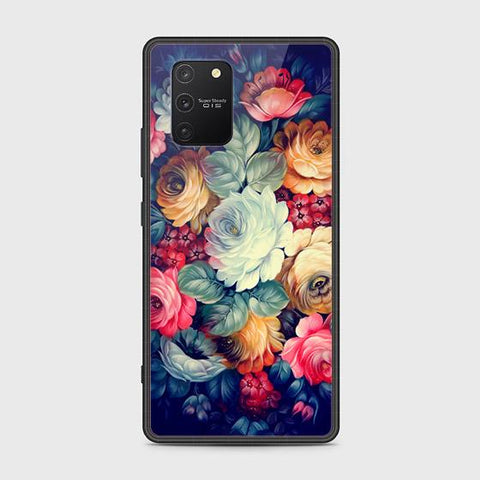 Samsung Galaxy M80s Cover - Floral Series 2 - HQ Ultra Shine Premium Infinity Glass Soft Silicon Borders Case