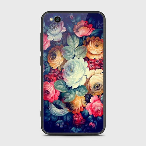 Xiaomi Redmi Go Cover - Floral Series 2 - HQ Ultra Shine Premium Infinity Glass Soft Silicon Borders Case
