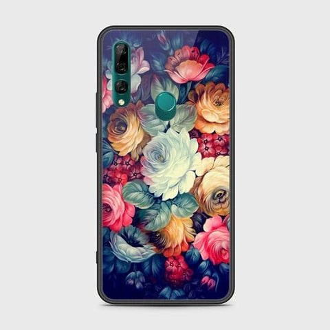 Honor 9X Cover - Floral Series 2 - HQ Ultra Shine Premium Infinity Glass Soft Silicon Borders Case