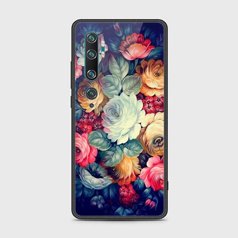 Xiaomi Mi CC9 Pro Cover - Floral Series 2 - HQ Ultra Shine Premium Infinity Glass Soft Silicon Borders Case