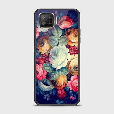 Oppo A93 Cover - Floral Series 2 - HQ Ultra Shine Premium Infinity Glass Soft Silicon Borders Case