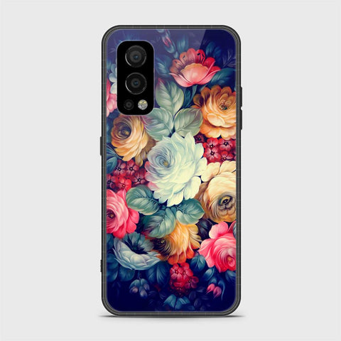 OnePlus Nord 2 Cover- Floral Series 2 - HQ Ultra Shine Premium Infinity Glass Soft Silicon Borders Case