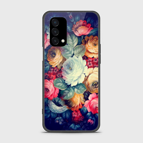 OnePlus Nord N200 5G Cover- Floral Series 2 - HQ Ultra Shine Premium Infinity Glass Soft Silicon Borders Case