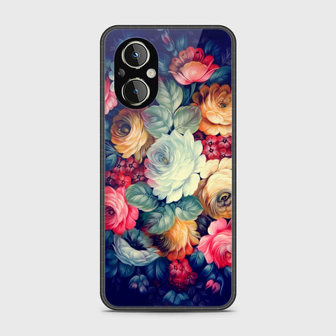 Oppo F21 Pro 5G Cover- Floral Series 2 - HQ Ultra Shine Premium Infinity Glass Soft Silicon Borders Case