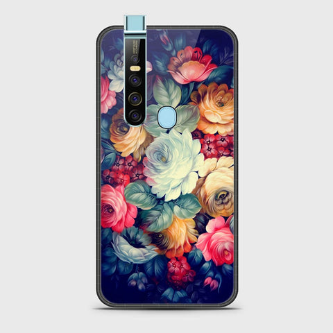 Tecno Camon 15 Pro Cover- Floral Series 2 - HQ Ultra Shine Premium Infinity Glass Soft Silicon Borders Case G-57