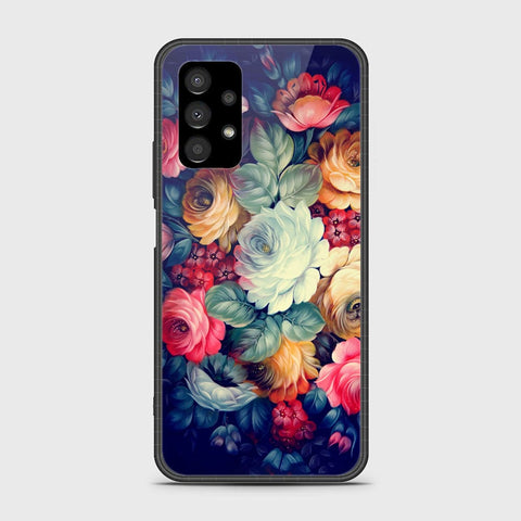 Samsung Galaxy A13 4G Cover- Floral Series 2 - HQ Ultra Shine Premium Infinity Glass Soft Silicon Borders Case