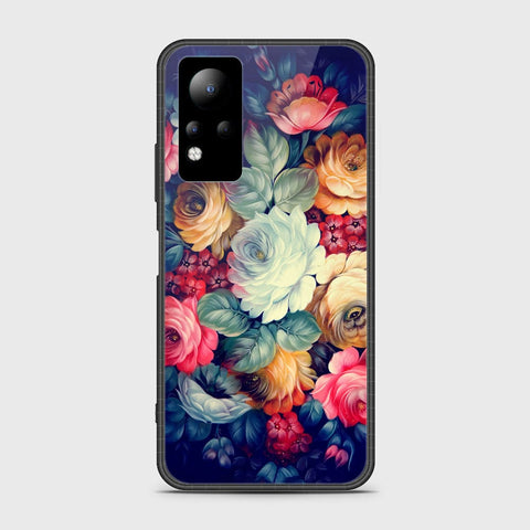 Infinix Note 11 Cover- Floral Series 2 - HQ Ultra Shine Premium Infinity Glass Soft Silicon Borders Case